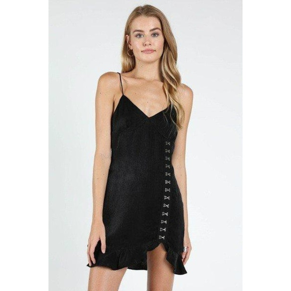 Wild Honey Dresses & Skirts - Hook & Eye Satin Tank Dress